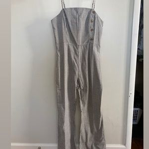 NWOT - Gingham clad and cloth jumpsuit